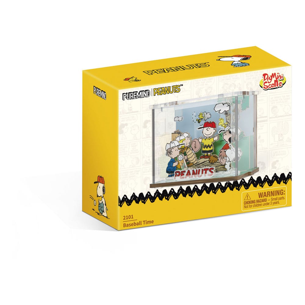 Peanuts Puremind DIY Construction Mini Scene Baseball Time Pantasy