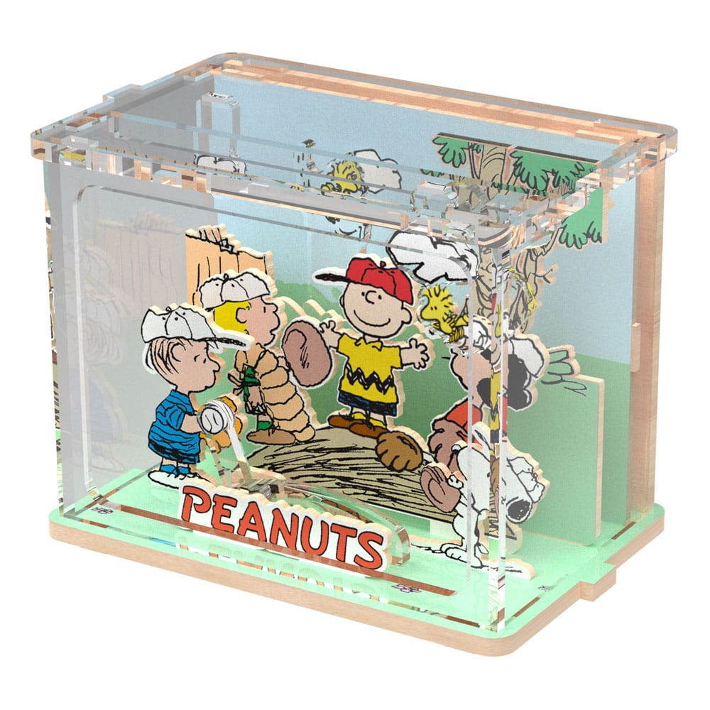 Peanuts Puremind DIY Construction Mini Scene Baseball Time Pantasy