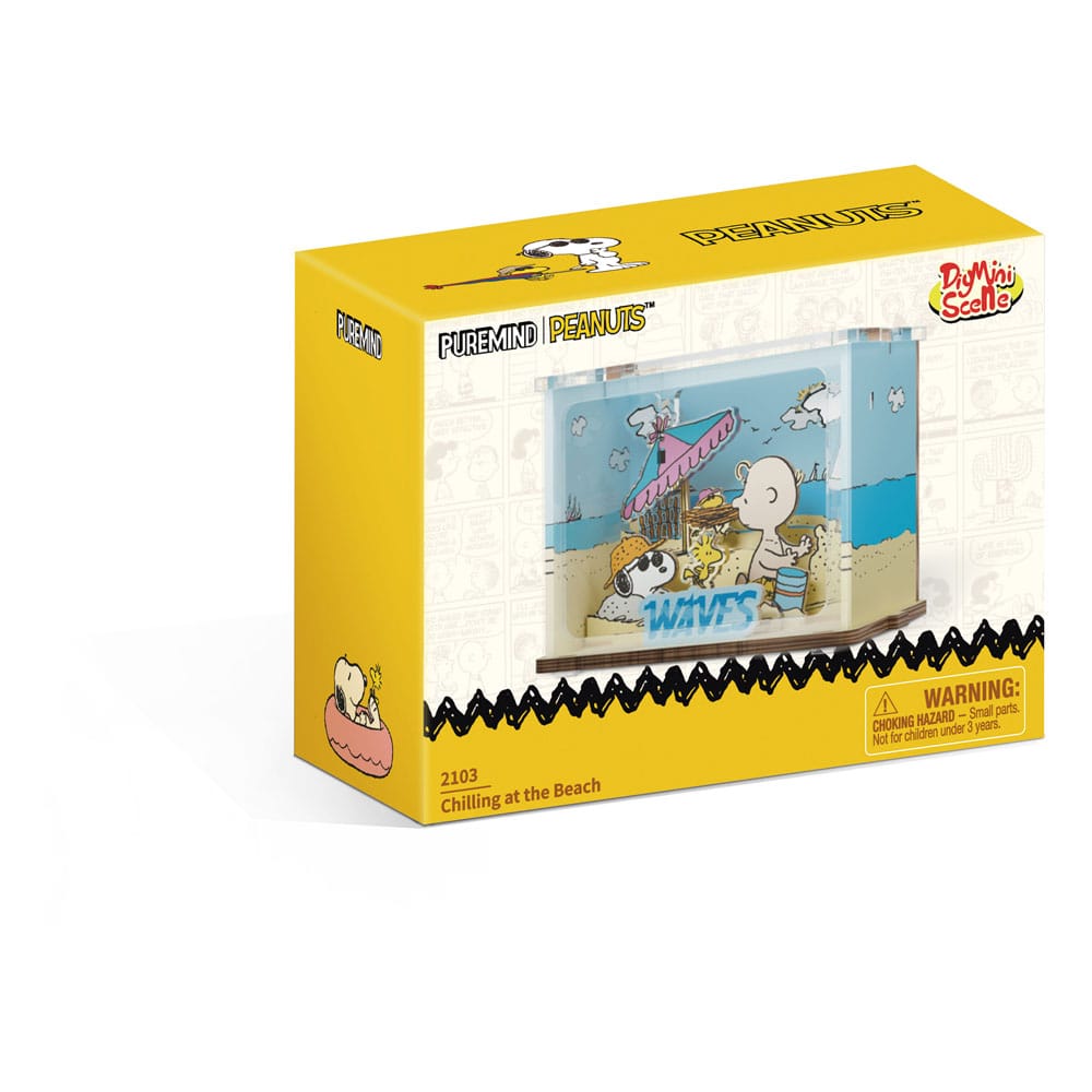 Peanuts Puremind DIY Construction Mini Scene Chilling at the Beach Pantasy