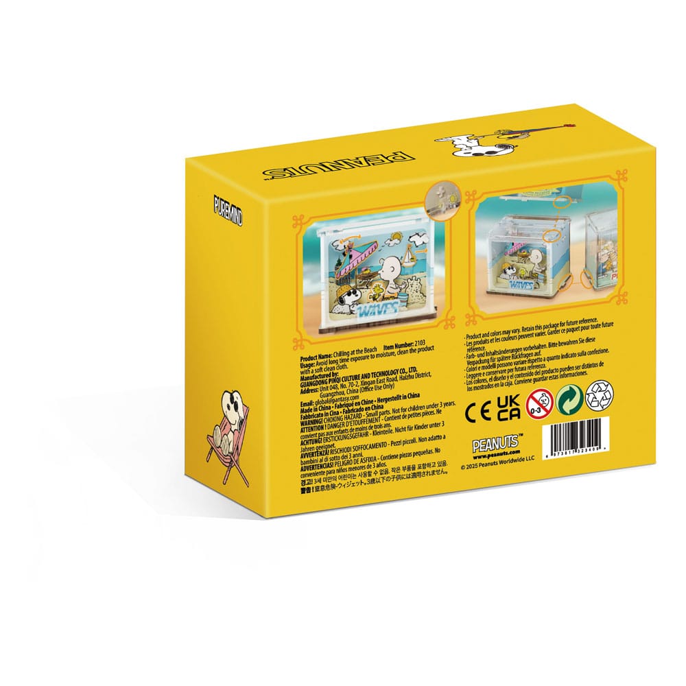 Peanuts Puremind DIY Construction Mini Scene Chilling at the Beach Pantasy