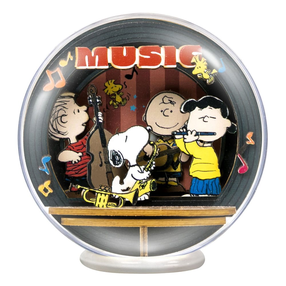 Peanuts Puremind Model Kit Globe Wooden Theater Globe Night of Music Pantasy