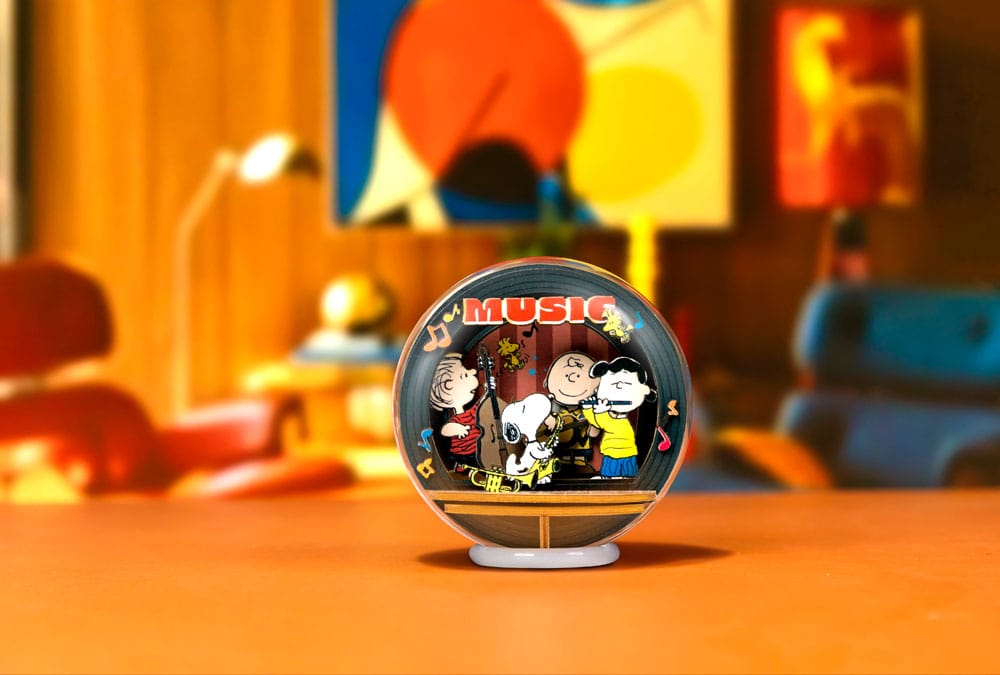 Peanuts Puremind Model Kit Globe Wooden Theater Globe Night of Music Pantasy
