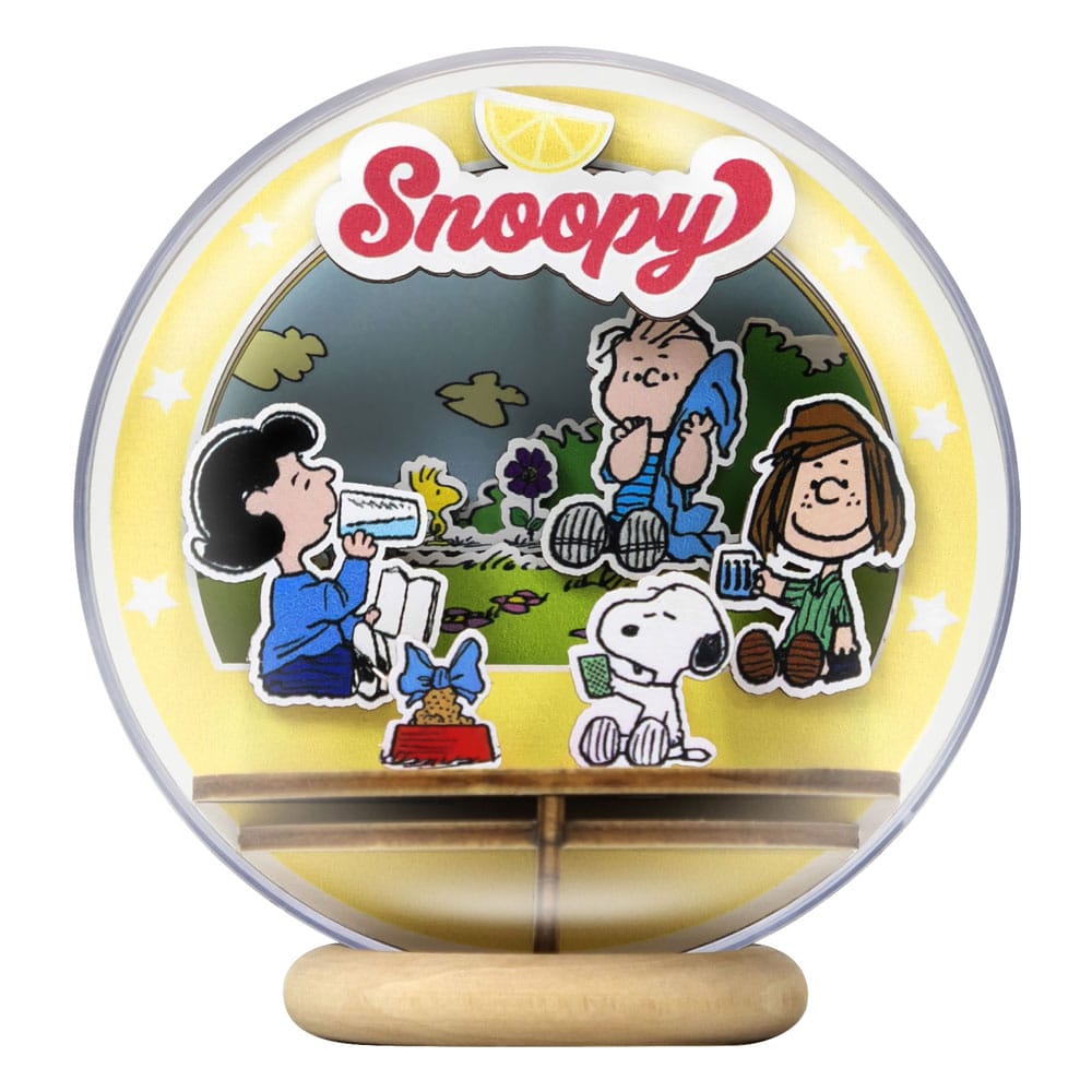 Peanuts Puremind Model Kit Wooden Theater Globe Picnic Party Pantasy