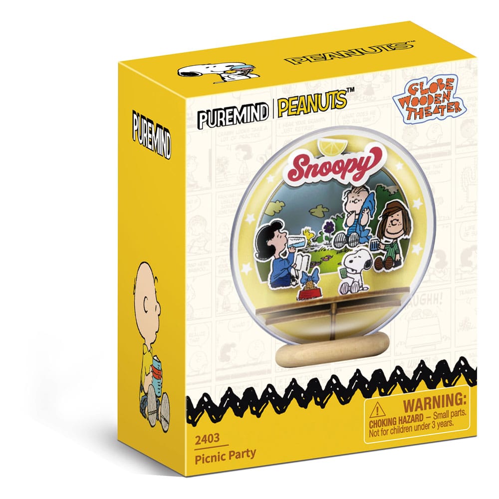 Peanuts Puremind Model Kit Wooden Theater Globe Picnic Party Pantasy