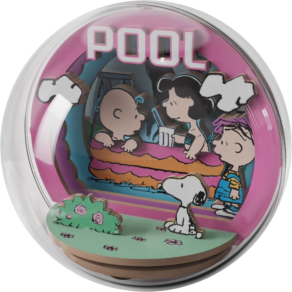 Peanuts Puremind Model Kit Wooden Theater Globe Cool Pool Pantasy