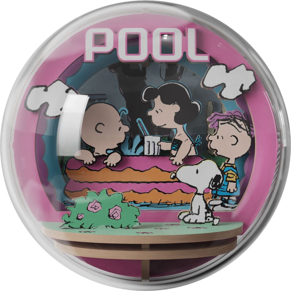 Peanuts Puremind Model Kit Wooden Theater Globe Cool Pool Pantasy