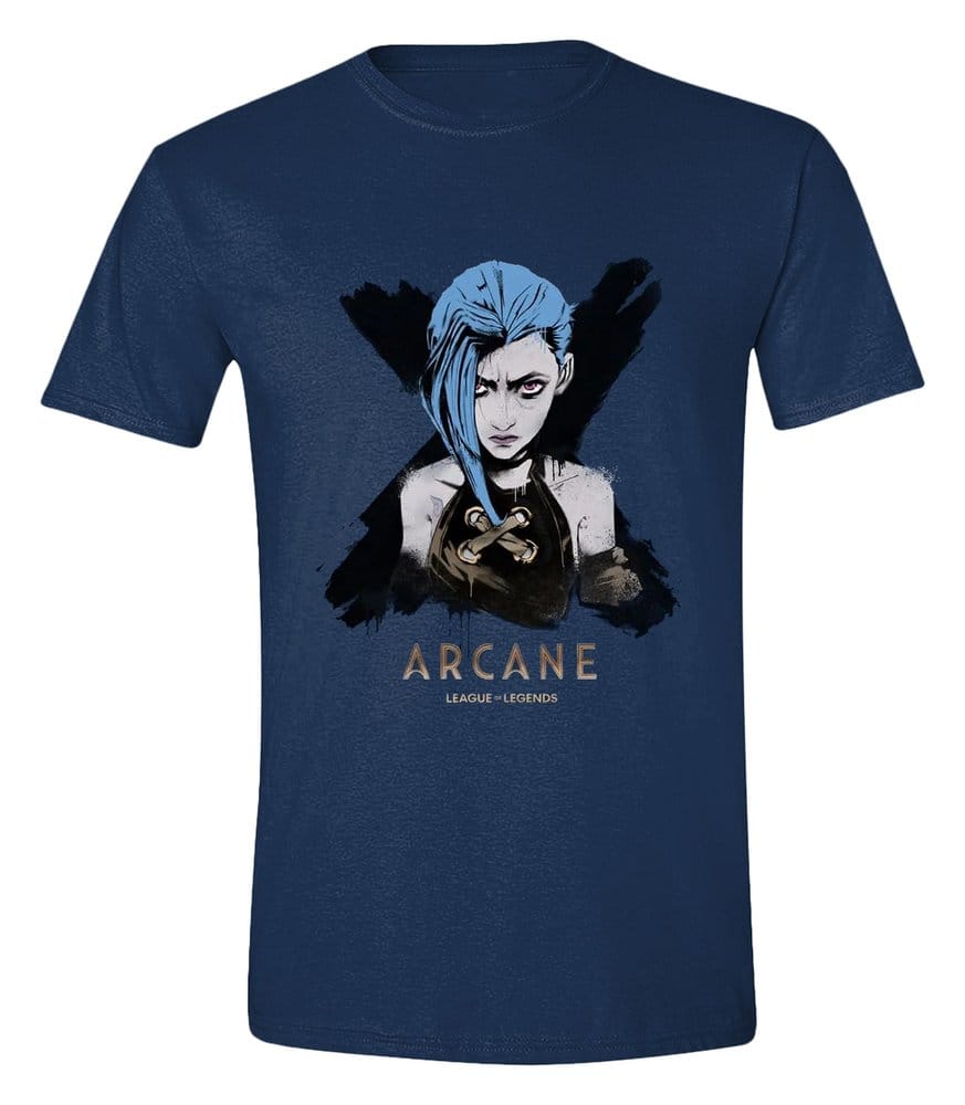 Arcane T Shirt Jinx Portrait Size L PCMerch