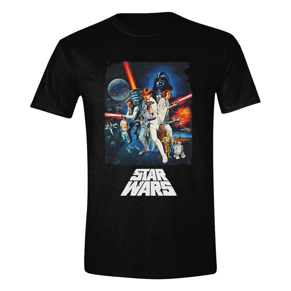 Star Wars A New Hope T Shirt Retro Poster Size M PCMerch