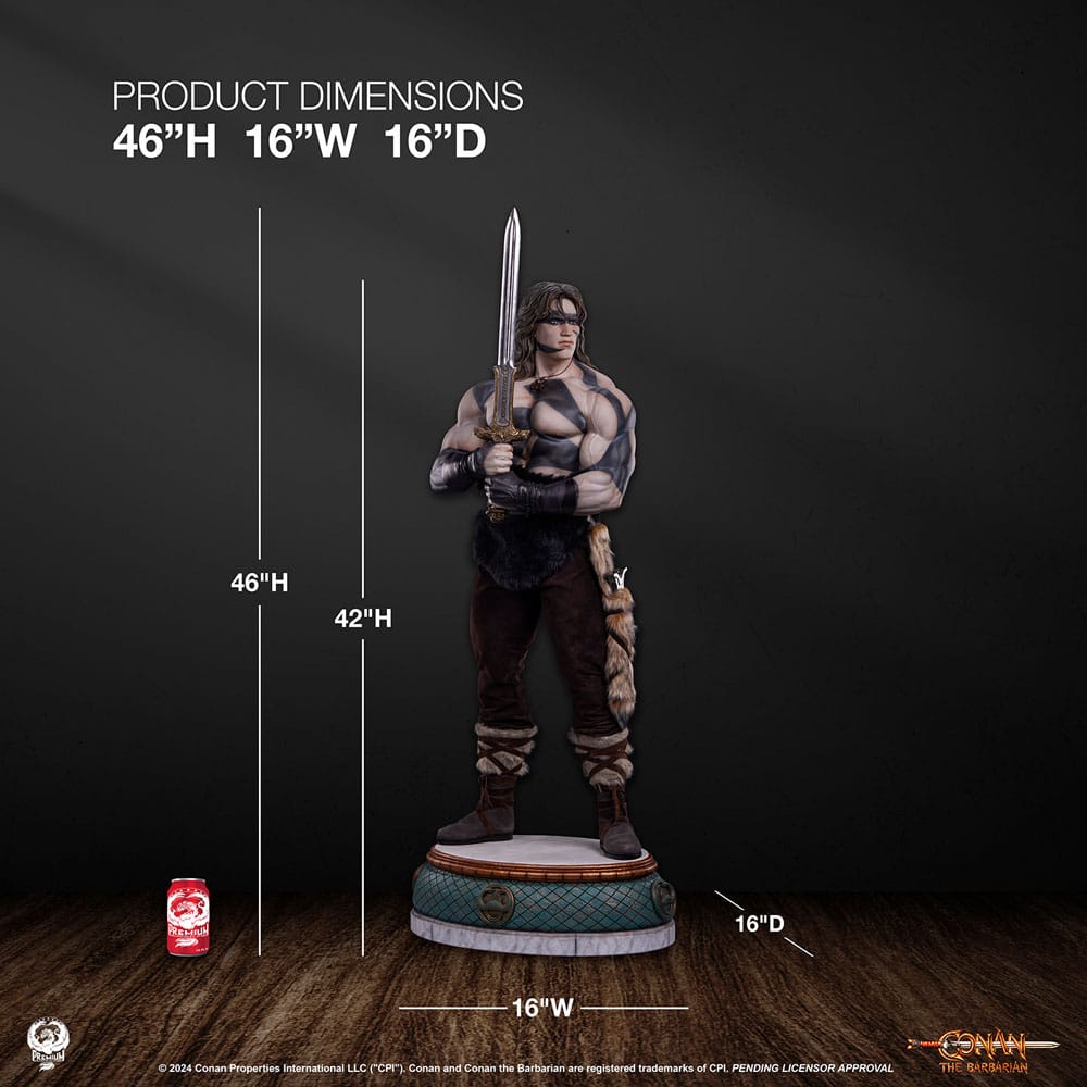 Conan the Barbarian Elite Series Statue Conan Warpaint Edition Premium Collectibles Studio