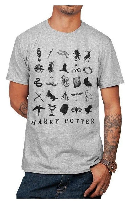 Harry Potter T Shirt Icons Size XXL CID