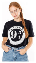 Harry Potter T Shirt Platform 9 3/4 Raised Print Size XL CID