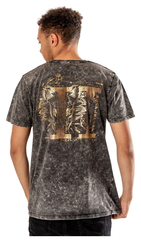 Harry Potter T Shirt Hufflepuff Acid Wash Size XXL CID