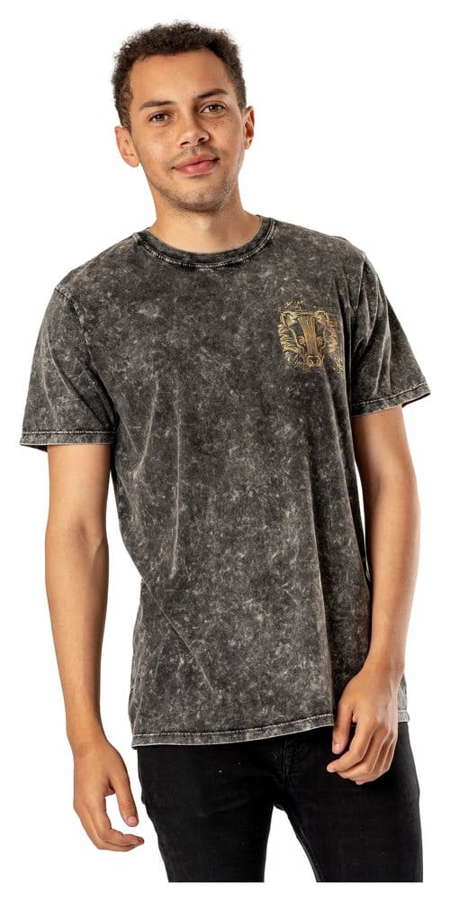 Harry Potter T Shirt Hufflepuff Acid Wash Size S CID