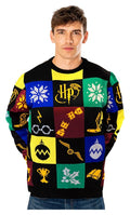 Harry Potter Christmas Sweater Deluxe Patchwork Knitted Size XL CID