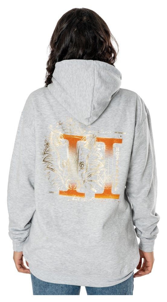 Harry Potter Hooded Sweater Hufflepuff Zodiac Size L CID
