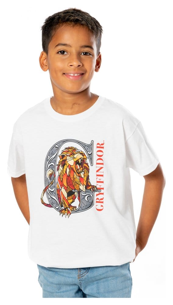 Harry Potter Kids T Shirt Gryffindor Mosaic Size 9 11 CID