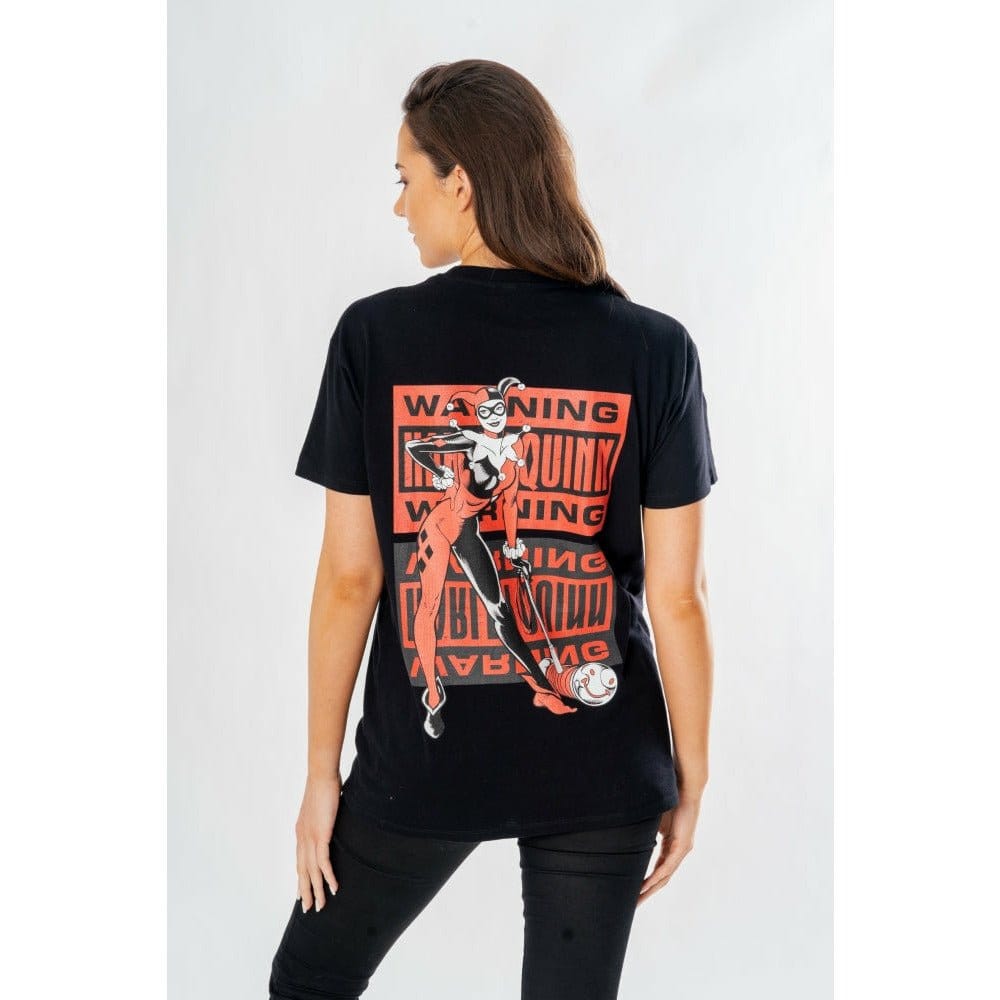 DC Comics T Shirt Harley Quinn Front Back Warning Size XXL CID