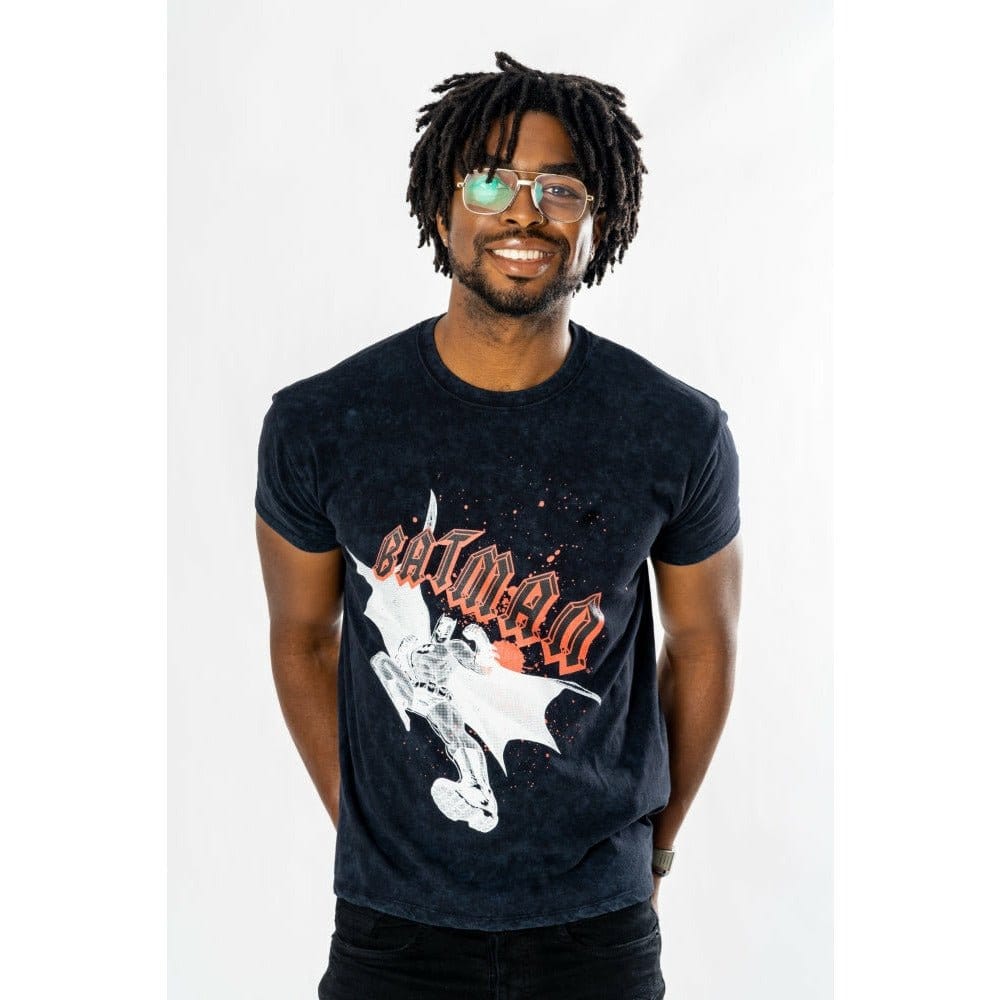 Batman T Shirt Rock Acid Wash Size XXL CID