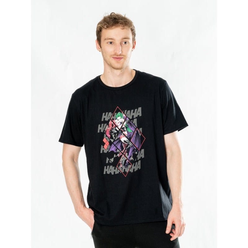 DC Comics T Shirt Harley Quinn Joker Diamond Size S CID