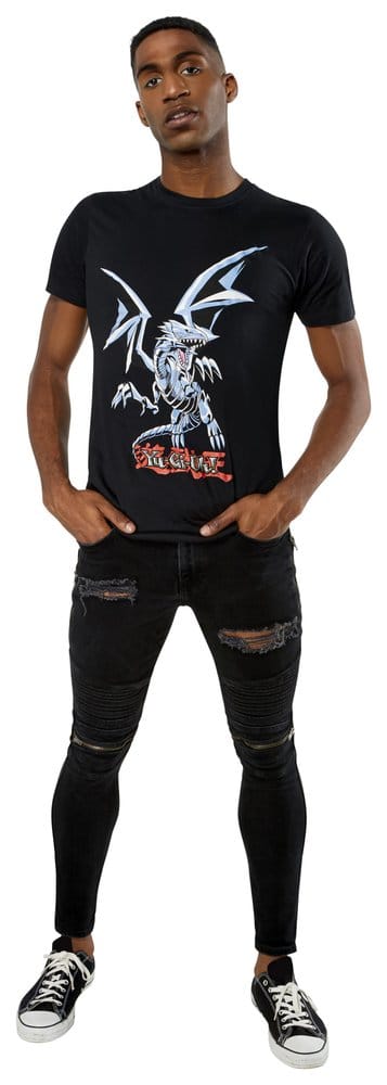 Yu Gi Oh! T Shirt Blue Eyes White Dragon Size M CID