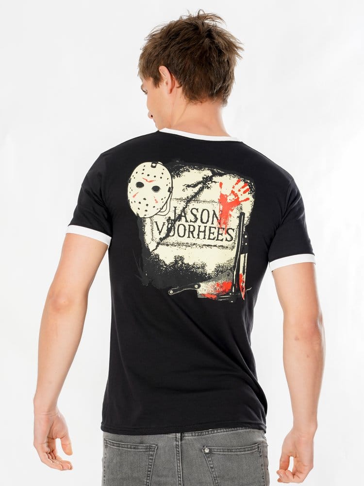 Friday the 13th T Shirt Life Ring Mask Reverse Size S CID