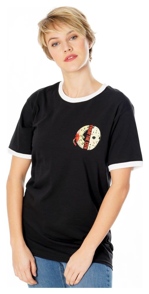 Friday the 13th T Shirt Life Ring Mask Reverse Size S CID