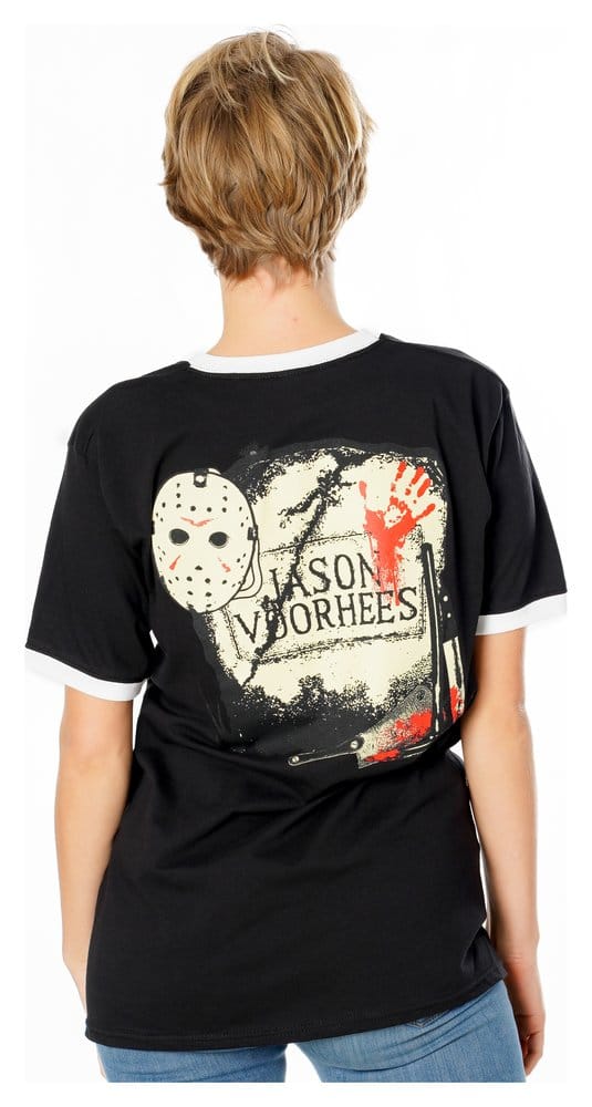 Friday the 13th T Shirt Life Ring Mask Reverse Size S CID