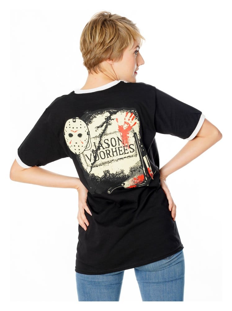 Friday the 13th T Shirt Life Ring Mask Reverse Size S CID