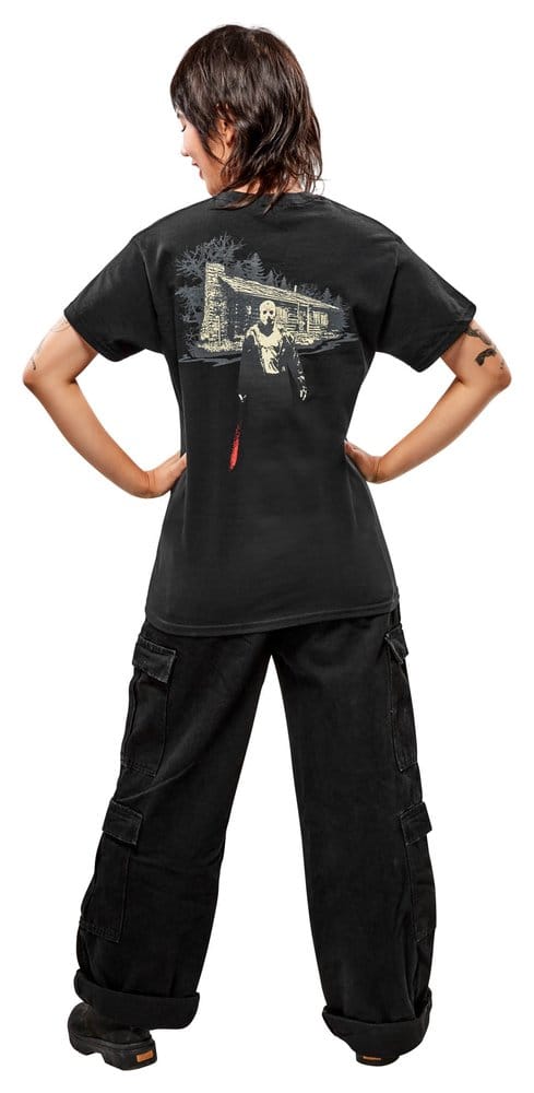 Friday the 13th T Shirt Camp Crystal Lake Reverse Size S CID
