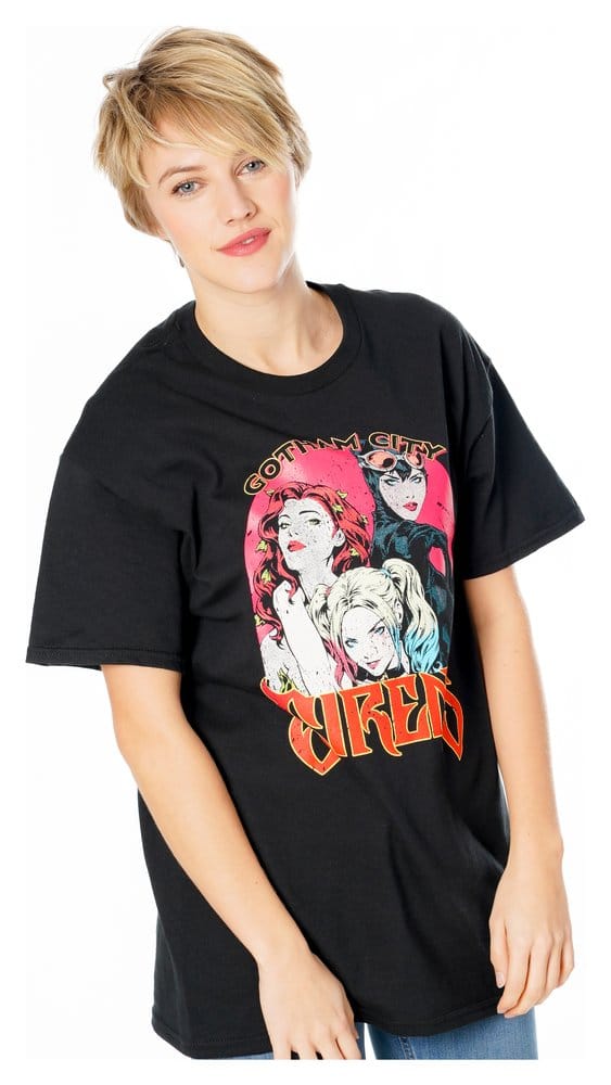 Gotham City Sirens T Shirt Vintage Poster Size M CID