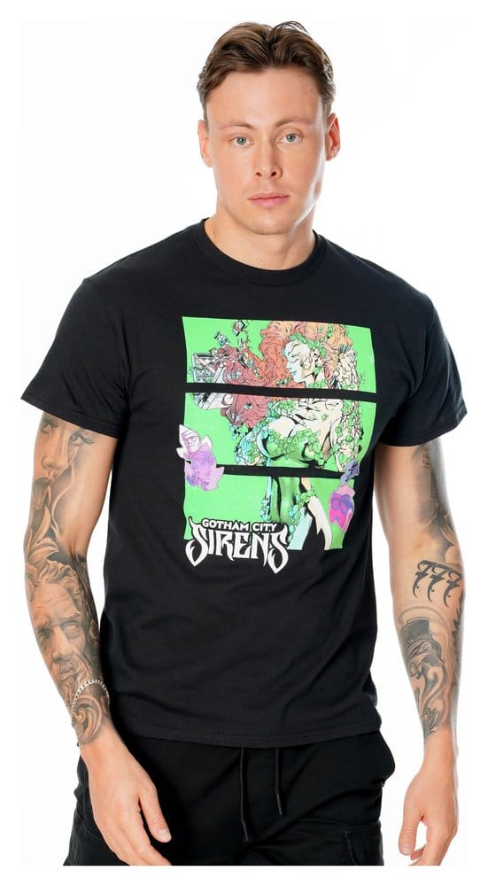Gotham City Sirens T Shirt Poison Ivy Sirens Cash Black Size XL CID