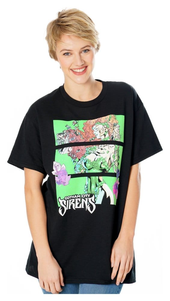 Gotham City Sirens T Shirt Poison Ivy Sirens Cash Black Size M CID