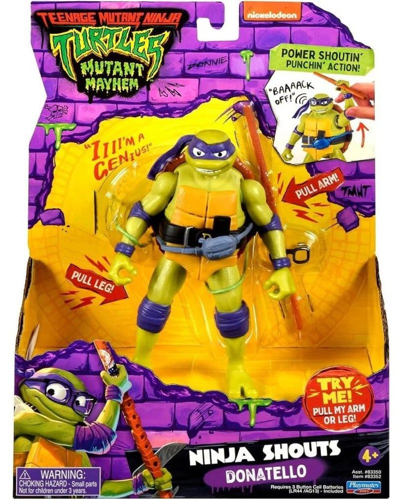 Teenage Mutant Ninja Turtles Mutant Mayhem Ninja Shouts Action Figure Donatello Playmates