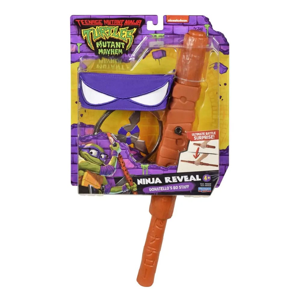 Teenage Mutant Ninja Turtles Mutant Mayhem Donatello Transforming Bo Staff Playmates