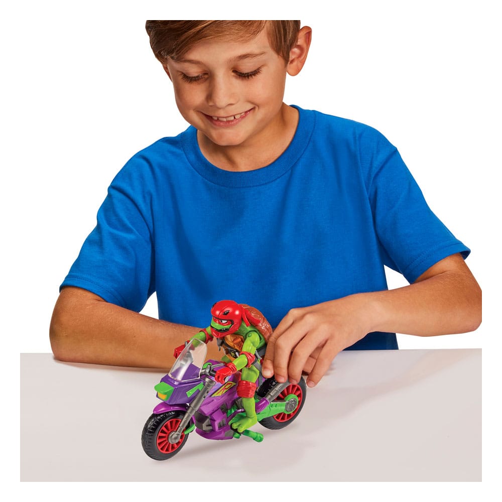 Tales of the Teenage Mutant Ninja Turtles Action Figure with Vehicle Raphael & Purple Dragon Playmates