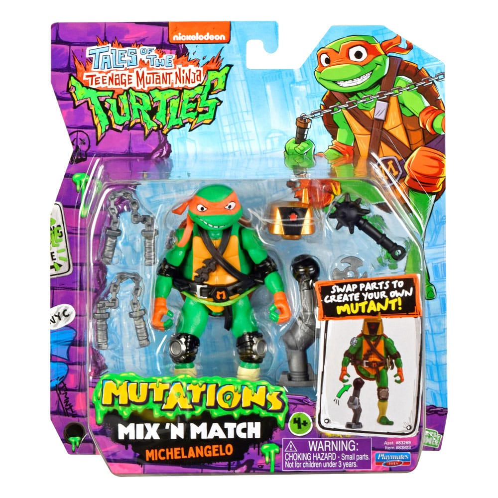 Tales of the Teenage Mutant Ninja Turtles Mix 'n Match Action Figure Michelangelo Playmates