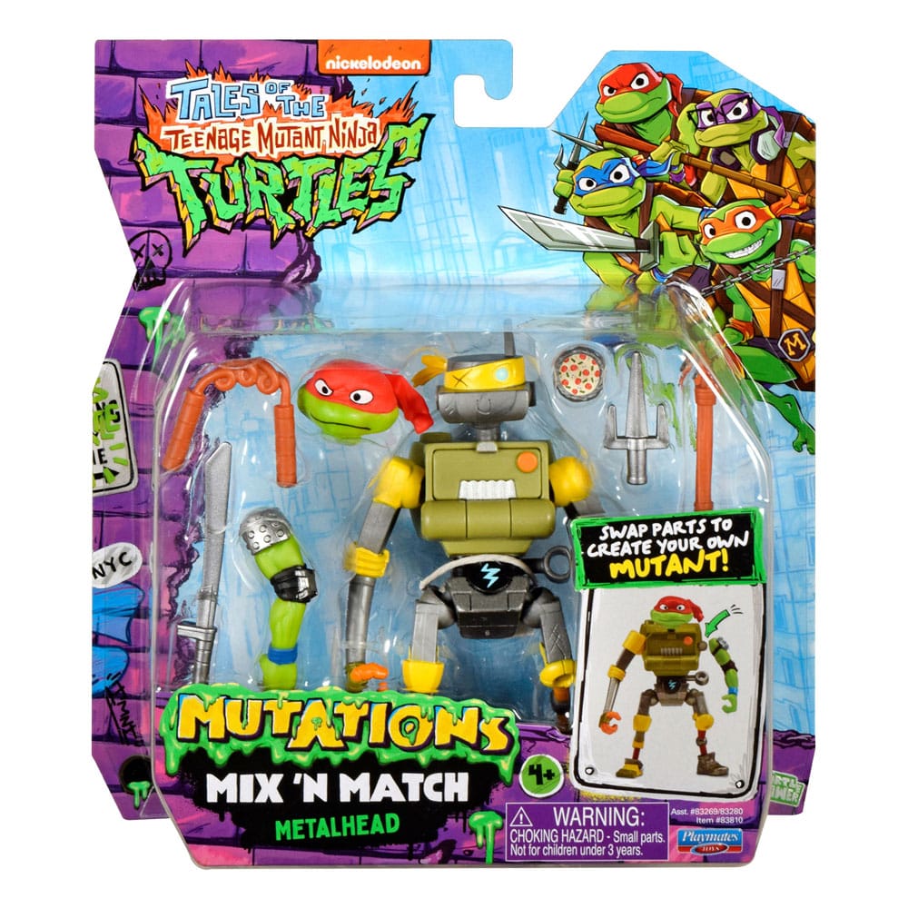 Tales of the Teenage Mutant Ninja Turtles Mix 'n Match Action Figure Metalhead Playmates