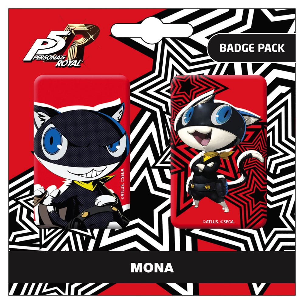 Persona 5 Royal Pin Badges 2 Pack Mona / Morgana POPbuddies