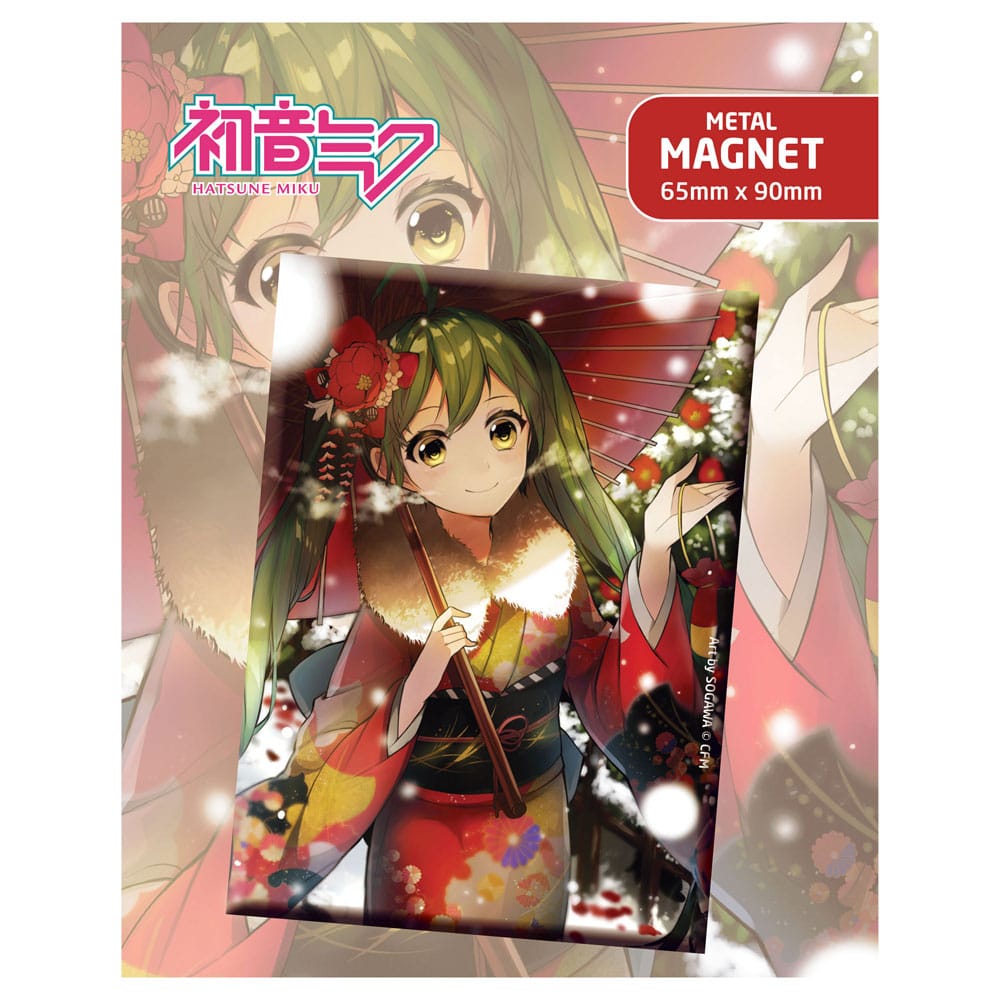 Hatsune Miku Fridge Magnet Hatsune Miku At Winter POPbuddies