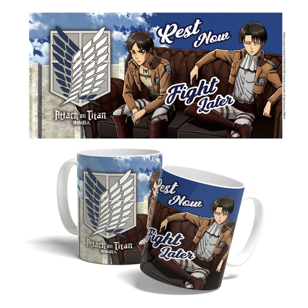Attack on Titan Mug Rest Now Fight Later 325 ml POPbuddies