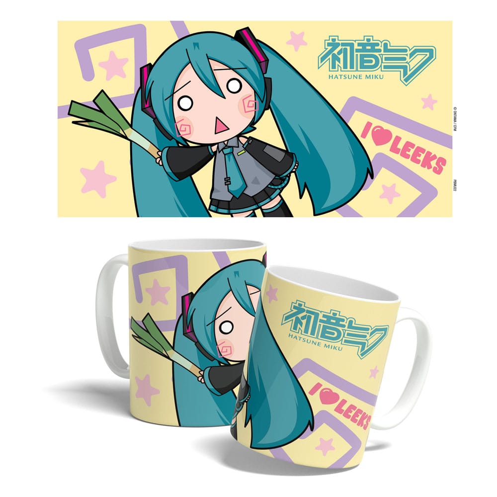 Hatsune Miku Mug Miku Chibi Leek Girl 325 ml POPbuddies