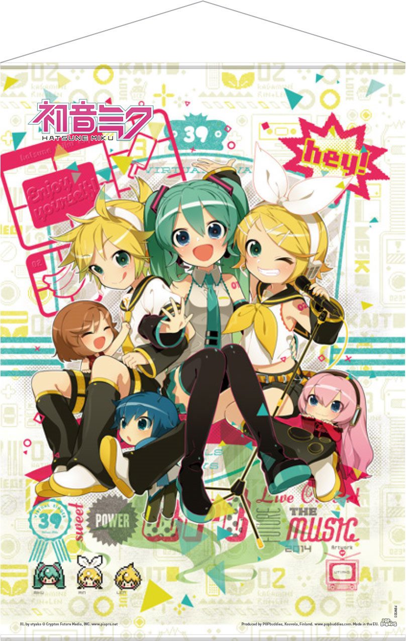 Vocaloid Wallscroll Hey! Piapro Characters POPbuddies