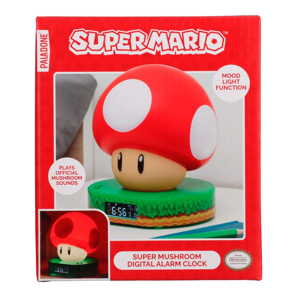 Super Mario Alarm Clock Super Mushroom Paladone Products