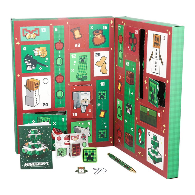 Minecraft Advent Calendar Stationery 24 Day Paladone Products