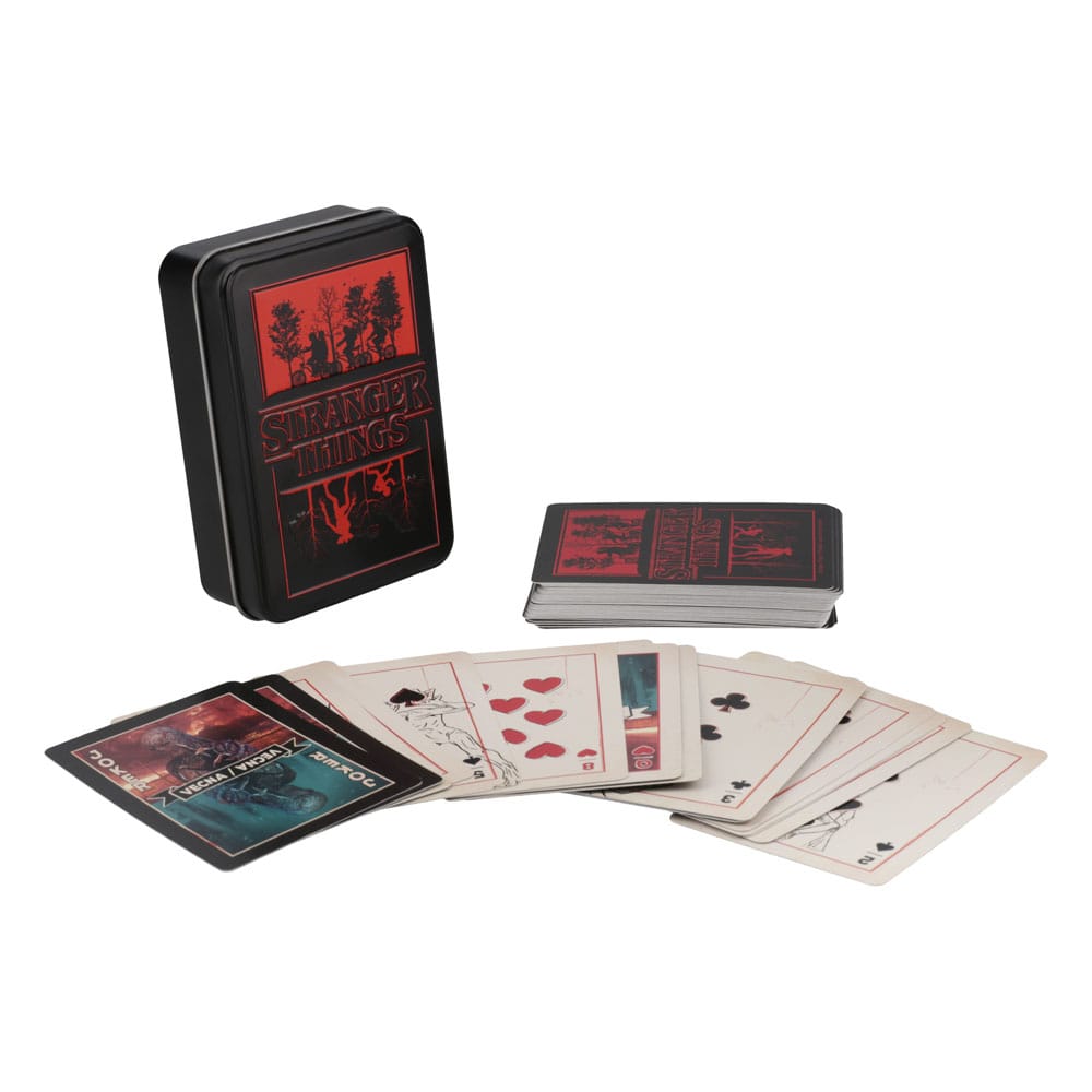 Stranger Thinngs 5 Playing Cards Metal Paladone Products