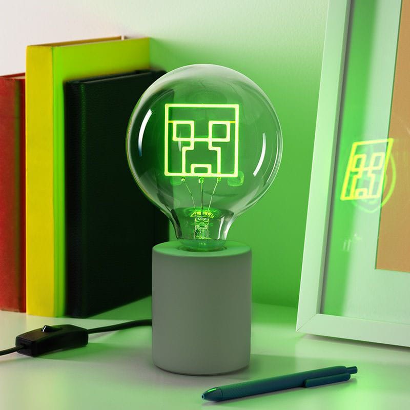 Minecraft Neon LED Bulb Creeper Paladone Products