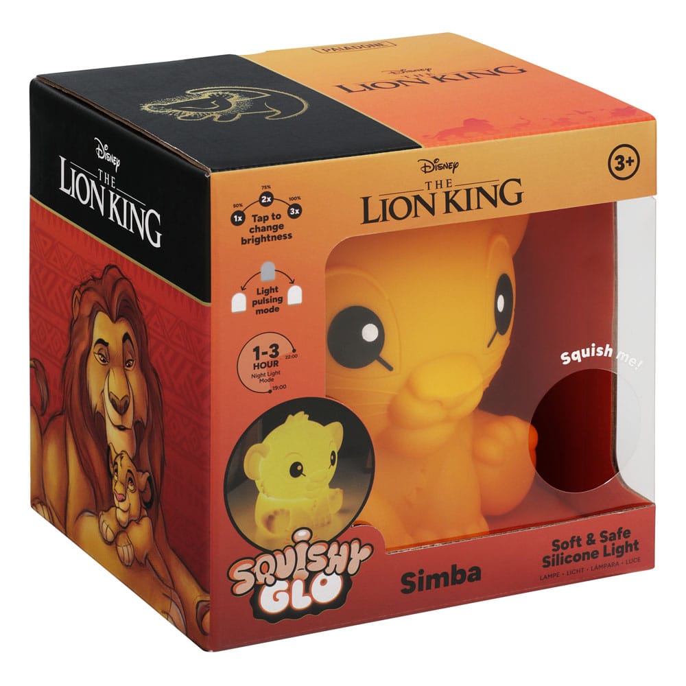 Disney Squishy Glo Silicon Light The Lion King Simba Paladone Products
