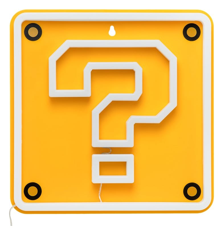 Super Mario LED Neon Wall Lamp Question Block Paladone Products