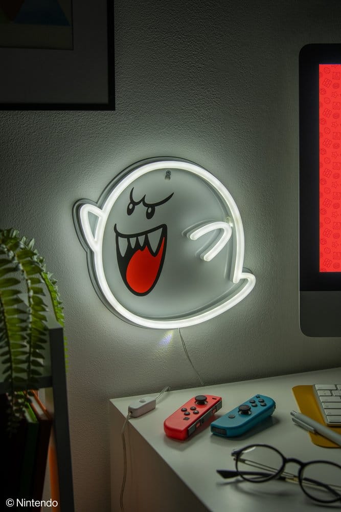 Super Mario LED Neon Wall Lamp Boo Paladone Products