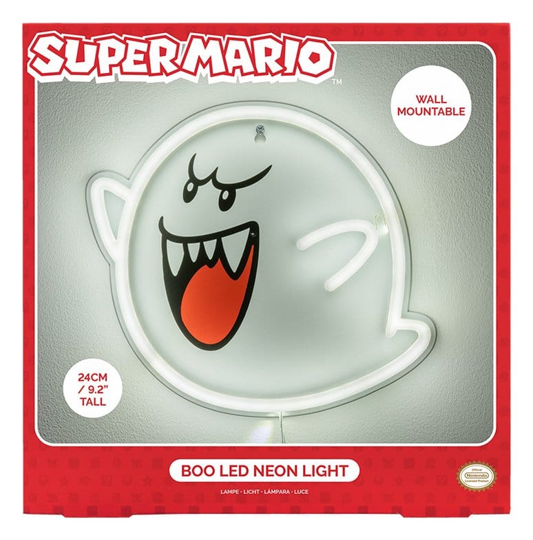Super Mario LED Neon Wall Lamp Boo Paladone Products